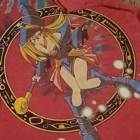 Kazuki Takahashi Yugioh Dark Magician Girl Tie Die Shirt - SZ M - Picture 1 of 1